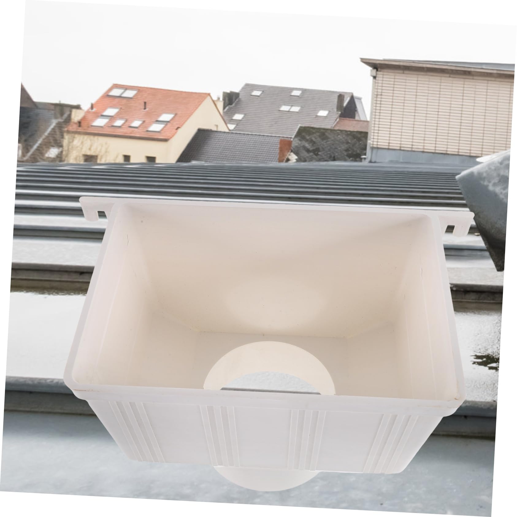 Jojofuny Rainwater Collection Gutter Drain Connector - Portable PVC Funnel for Rain Diverter System - Perfect for Garden Irrigation, Water Conservation & Outdoor Use