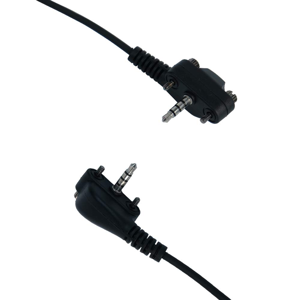 Covert Acoustic Tube Earpiece Headset with Mic for Motorola Vertex Standard 2-Way Radios VX-231 & VX-351 - 10 Pack - Ideal for Security Guards, Bodyguards, and Discreet Communication