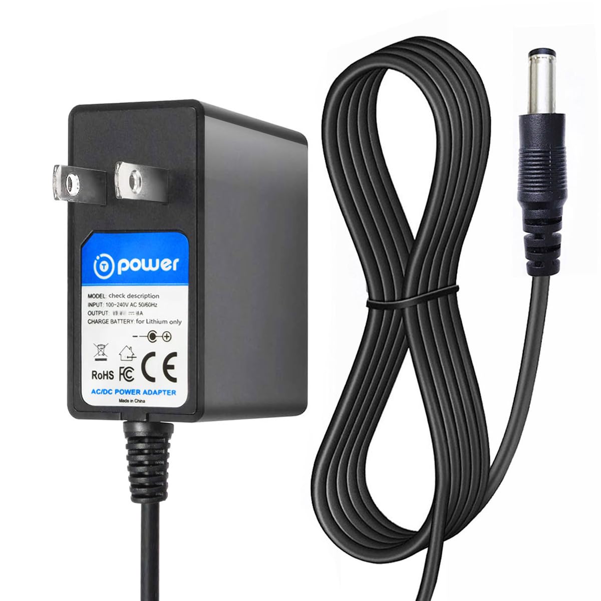 T POWER 12.6V Li-Ion Battery Charger for Medicool PRO Power 35K/20K Nail Drill System (Model 110502) - 35000RPM AC/DC Power Adapter - Perfect for Professional Nail Salons & Home Manicures