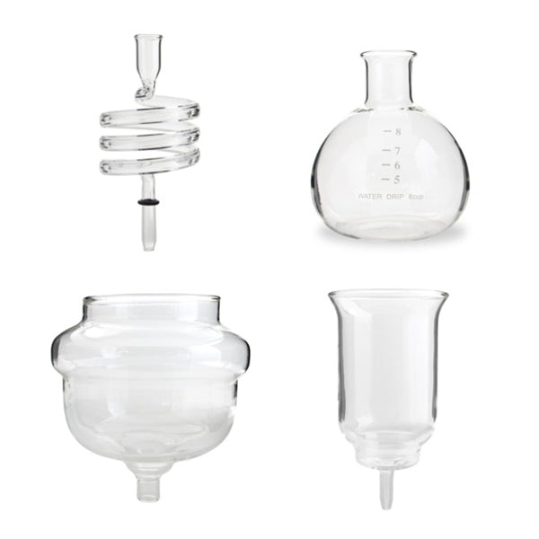 Yama Cold Drip Coffee Maker 6-8 Cup with Spare Parts - Perfect for Home Brewing Iced Coffee & Cold Brew Concentrate