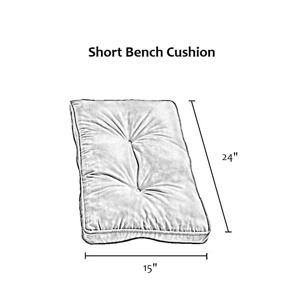 South Pine Porch Hampton 4-Piece Kitchen Nook Cushion Set in Chocolate Brown - Comfortable Dining Bench Seating for Breakfast Nook, Kitchen Island, and Cozy Home Decor