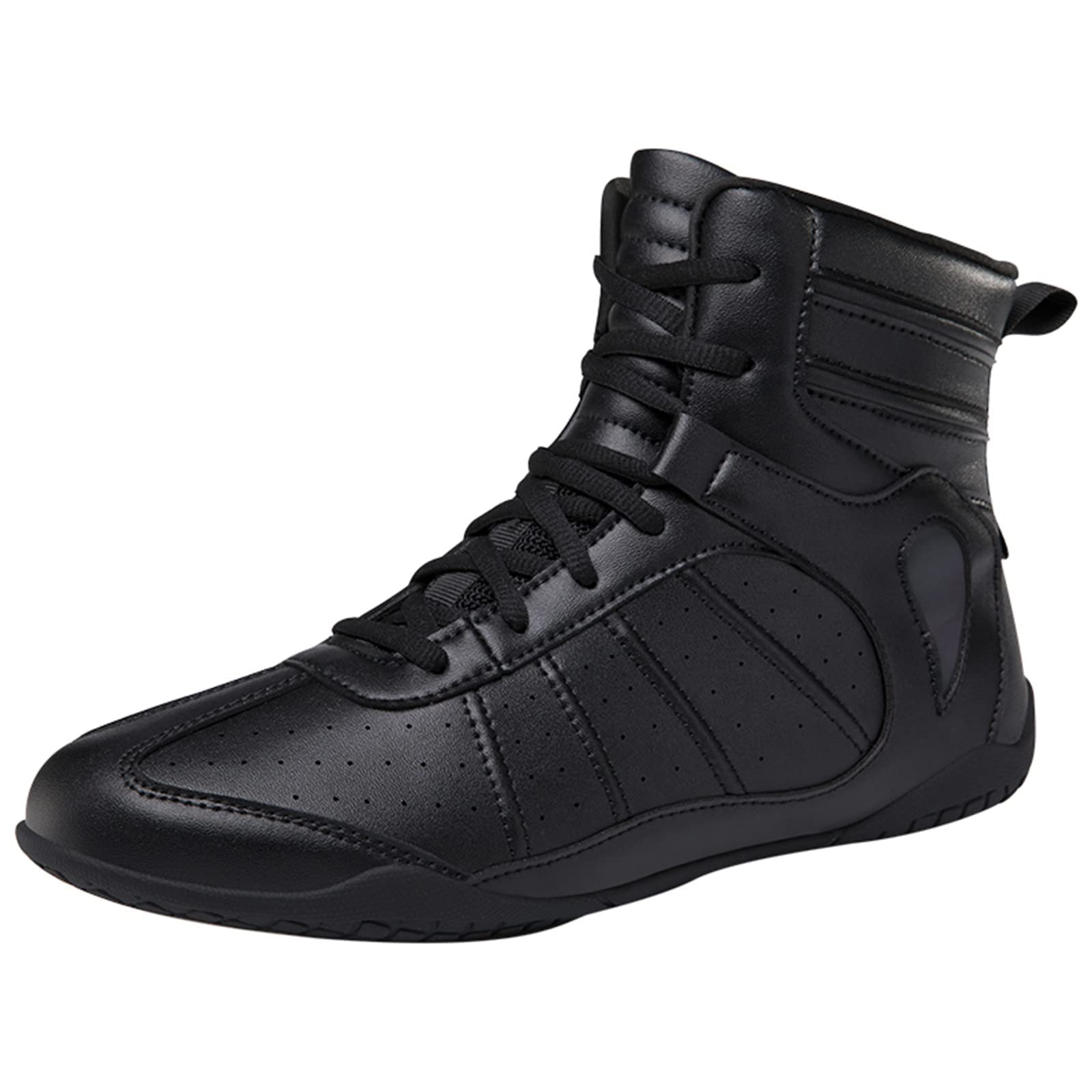**Men's Boxing Shoes - Anti-Slip Wrestling & Kickboxing Sneakers for Teenagers & Adults - Breathable Sports Shoes for Training, Sparring & Fitness Workouts**    *(Perfect for Boxing Gyms, Martial Arts Training, Fitness Classes & Competitive Matches!)*