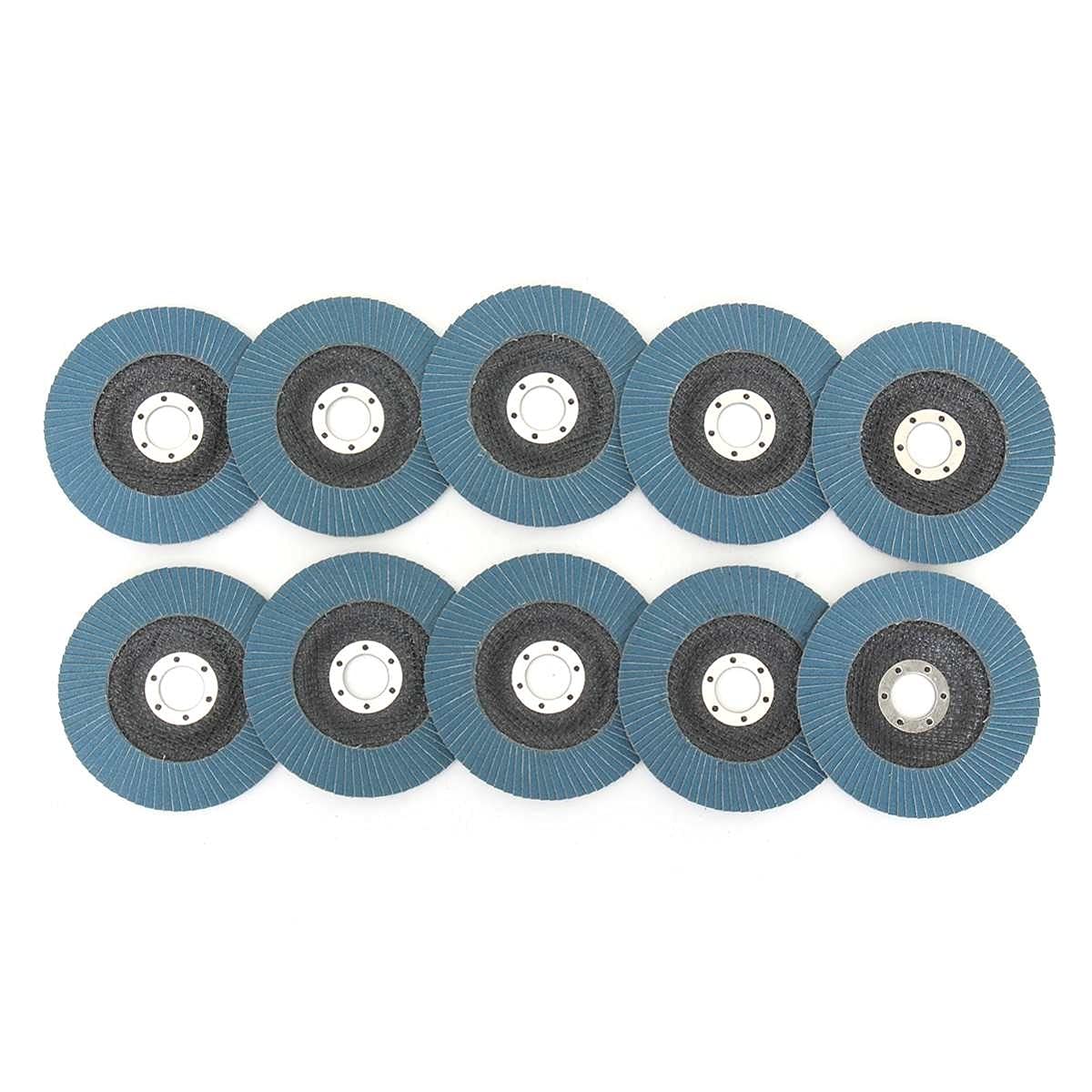 10PCS 125mm/5 Inch Professional Flap Discs - 40/60/80/120 Grit Sanding Wheels for Angle Grinder - Metal Wood Grinding & Polishing - Perfect for DIY, Construction & Automotive Projects (40 Grit)
