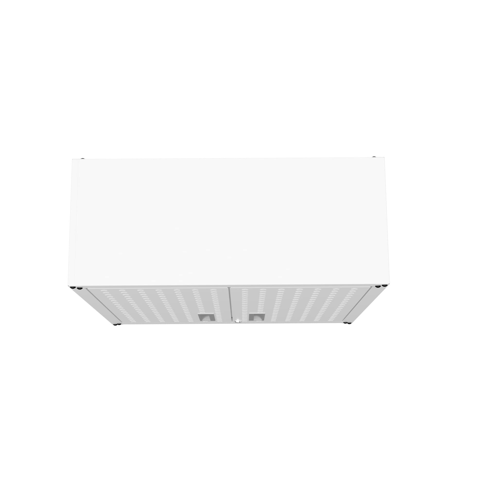 Manhattan Comfort Fortress Storage Units - White | Modern Home & Office Organization Solutions for Small Spaces | Perfect for Bedroom, Living Room & Closet Storage