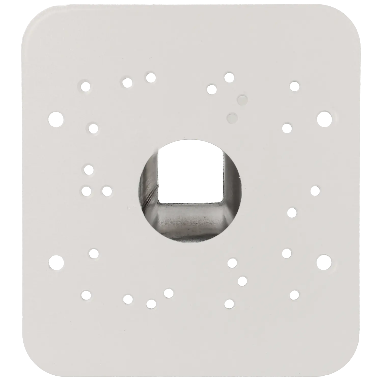 White Arm for Bullet Camera - Galvanized Steel Mounting Bracket - Ideal for Outdoor Security Camera Installation & Surveillance Systems