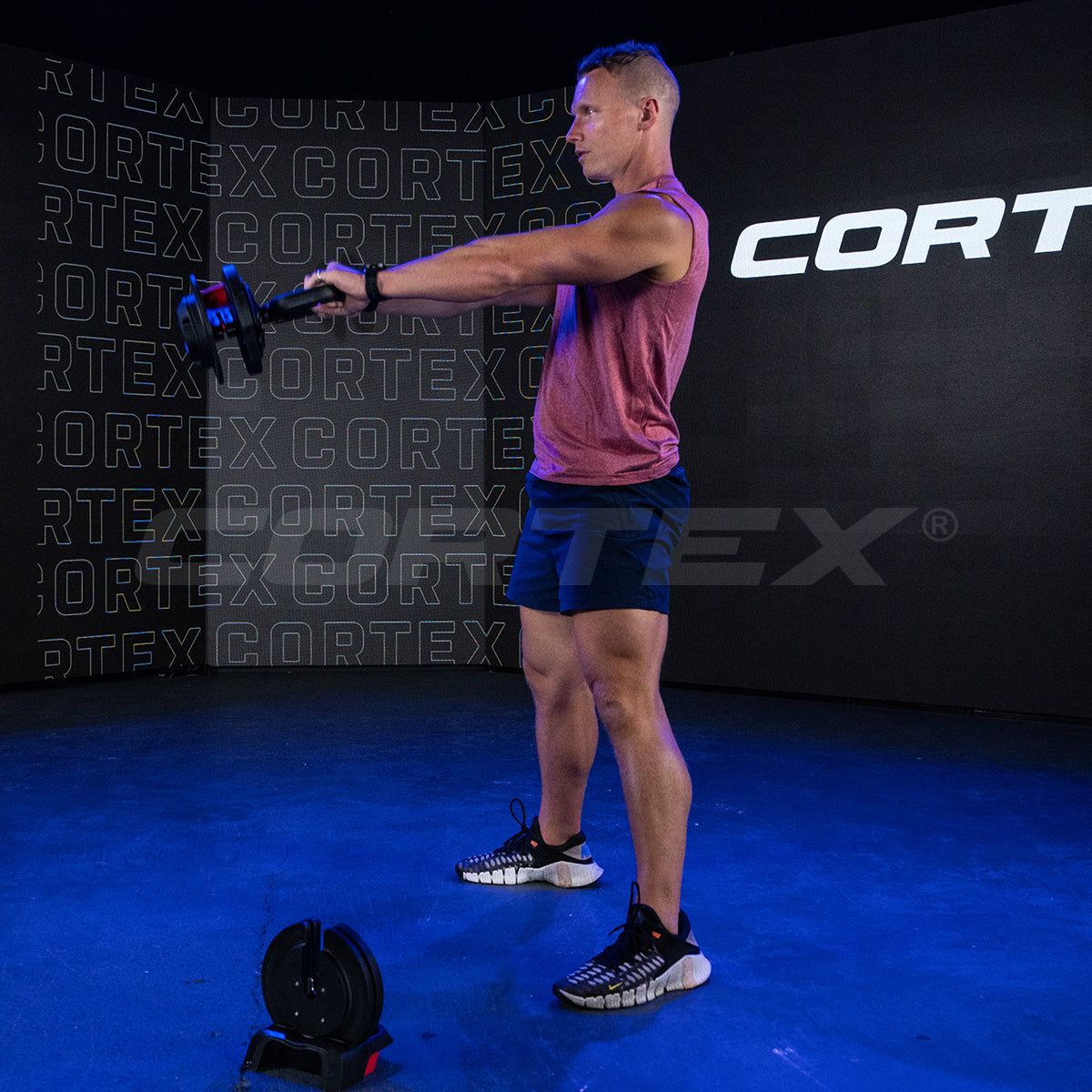 Cortex Revolock V2 48kg Adjustable Dumbbell Barbell Kettlebell 3-in-1 Home Gym Set (24kg x 2) for Strength Training & Weightlifting - Perfect for Home Workouts, CrossFit, and Fitness Enthusiasts
