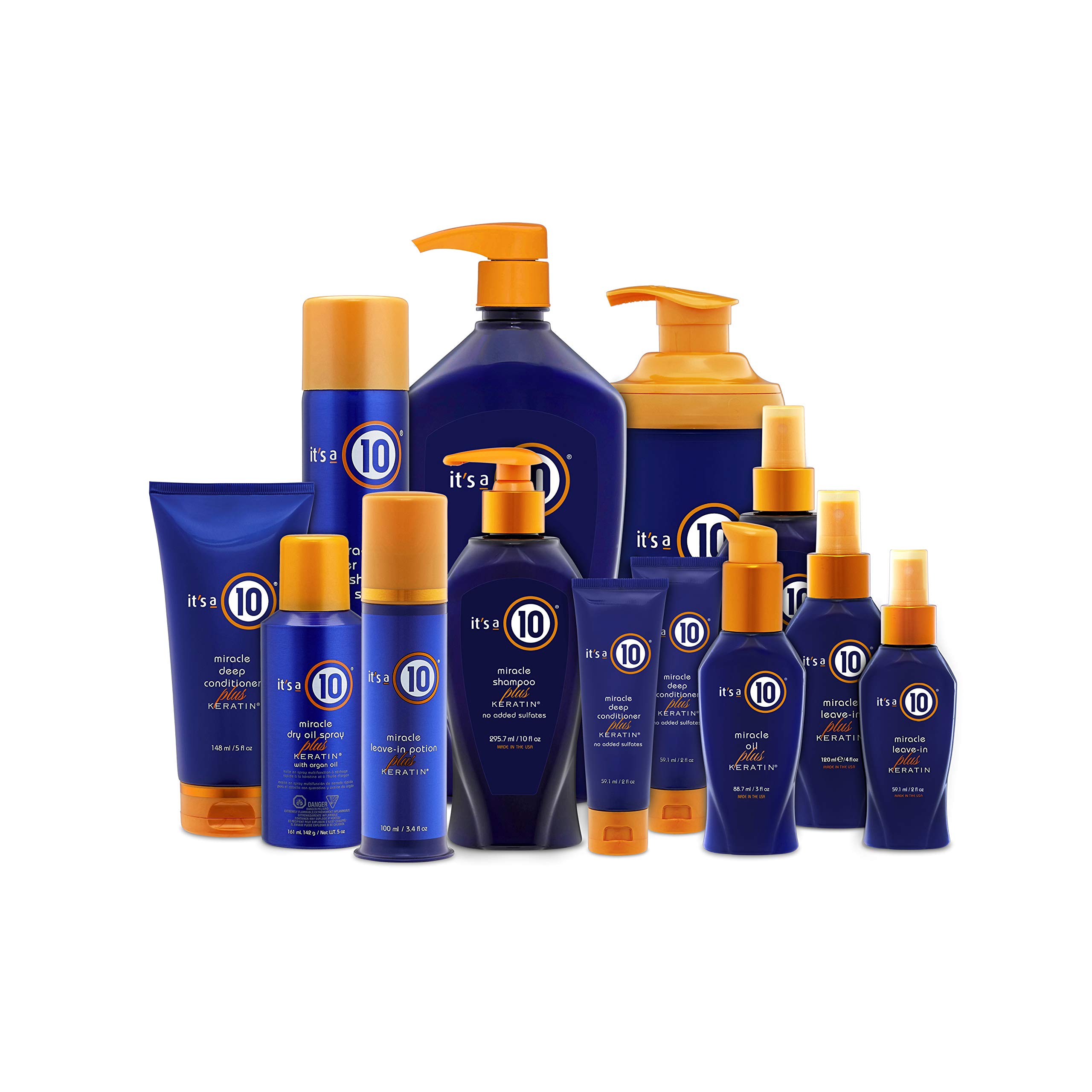 It's a 10 Miracle Hair Oil with Keratin - 3 fl oz (6 Pack) | Leave-In Treatment for Damaged Hair, Split Ends & Frizz Control | Perfect for Daily Use, Styling & Heat Protection
