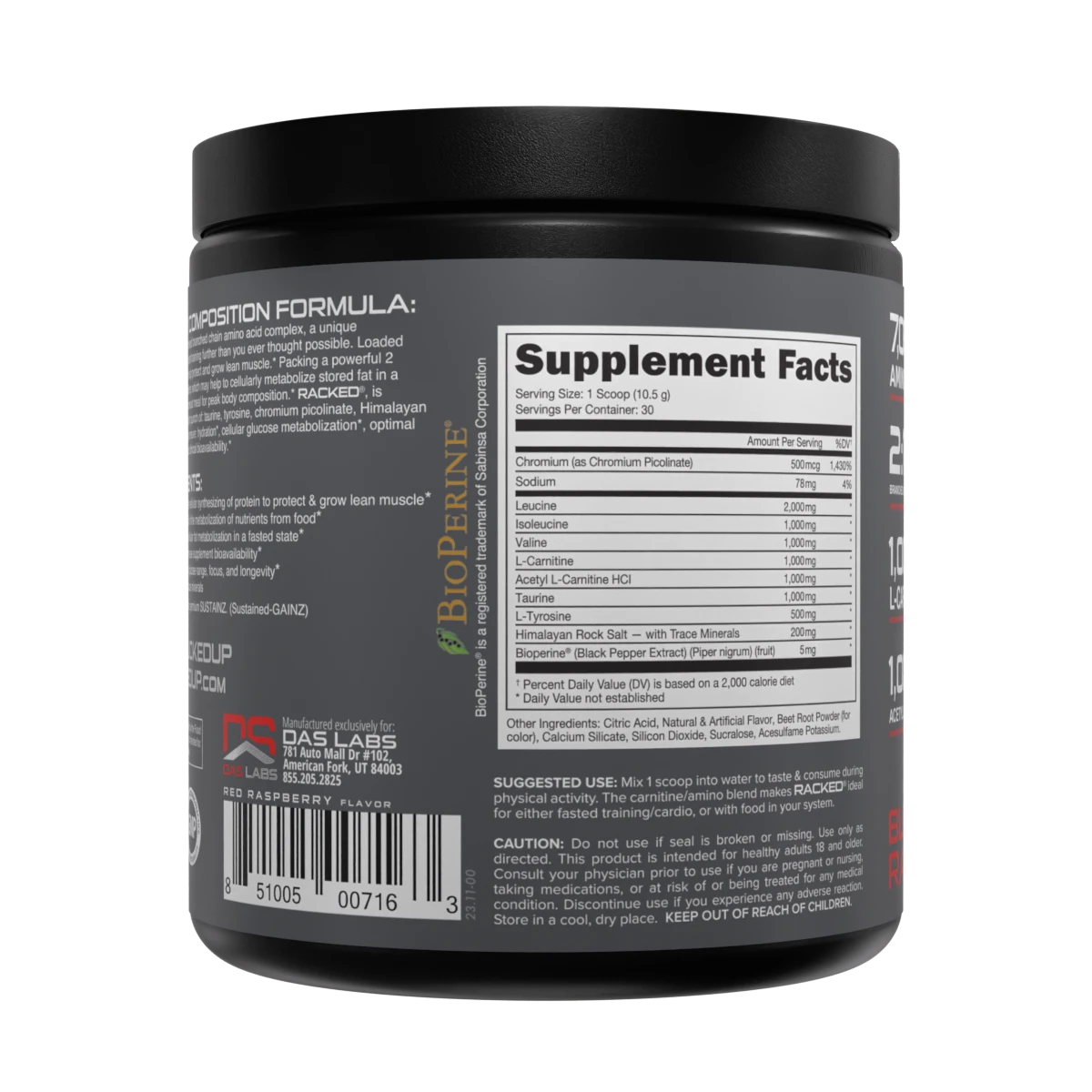 Bucked Up Racked 312g Pre-Workout Supplement - Energy & Muscle Builder for Men & Women | Gym, Fitness, Bodybuilding, Endurance Training