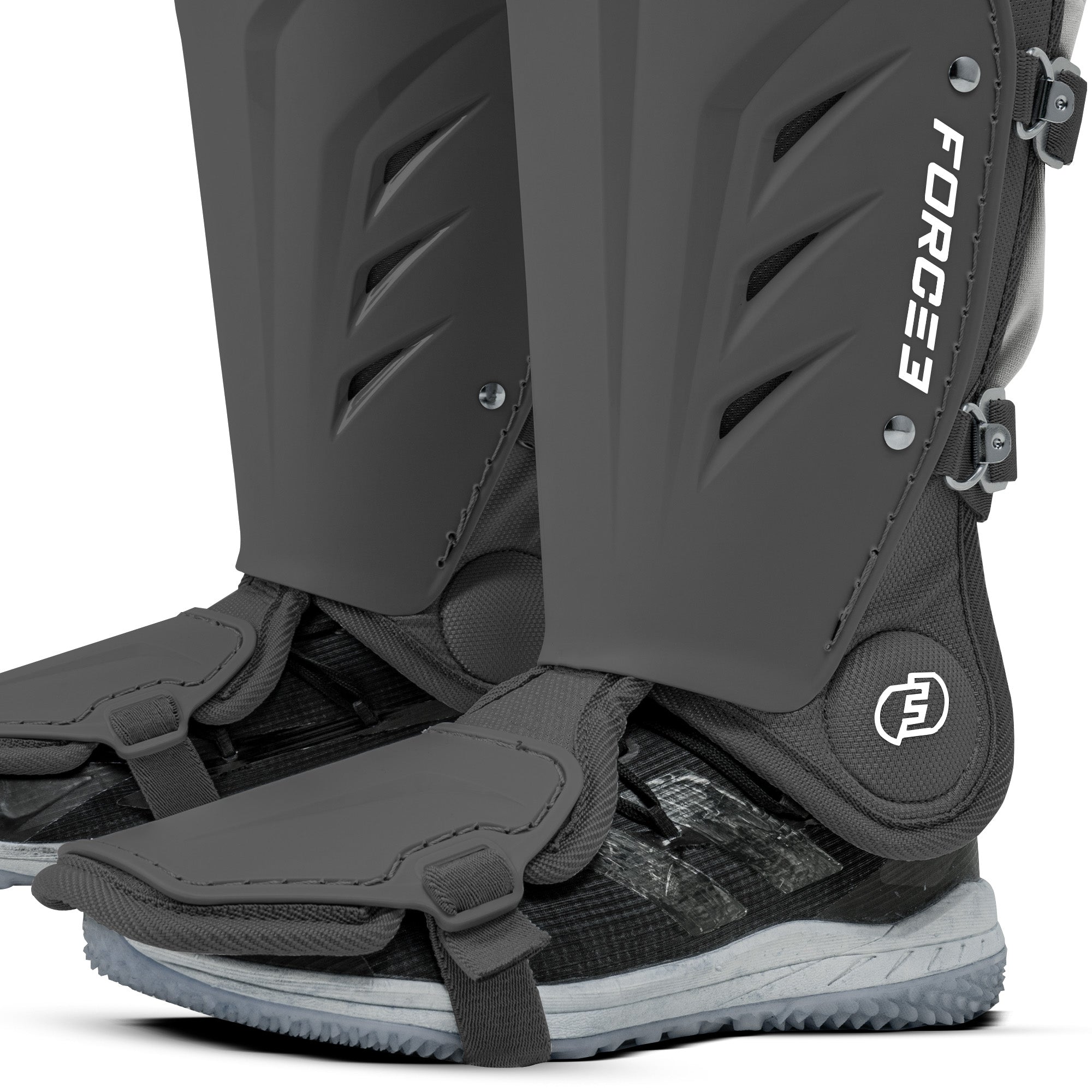 FORCE3 XS3® Pro Leg Guards - Intermediate Baseball & Softball Catcher's Gear for Youth & Adult Players - Perfect for Training, Games & Practice Sessions