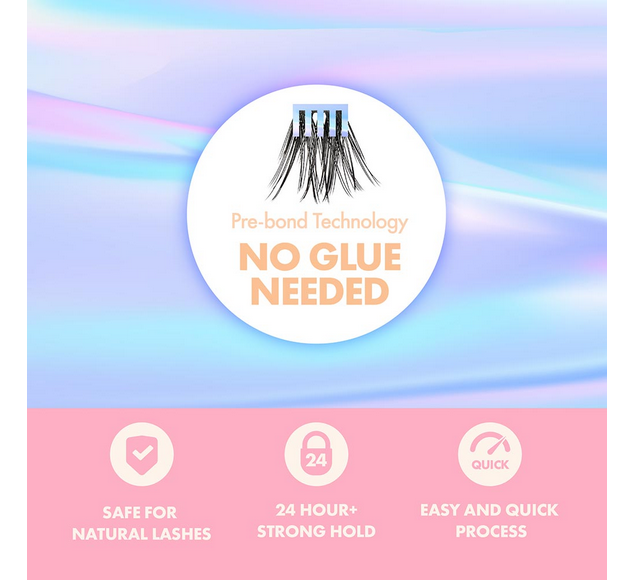 I ENVY PRESS AND GO Lash Clusters Kit - Natural & Dramatic False Eyelashes for Every Occasion (Select Style) | Perfect for Weddings, Parties & Everyday Glam
