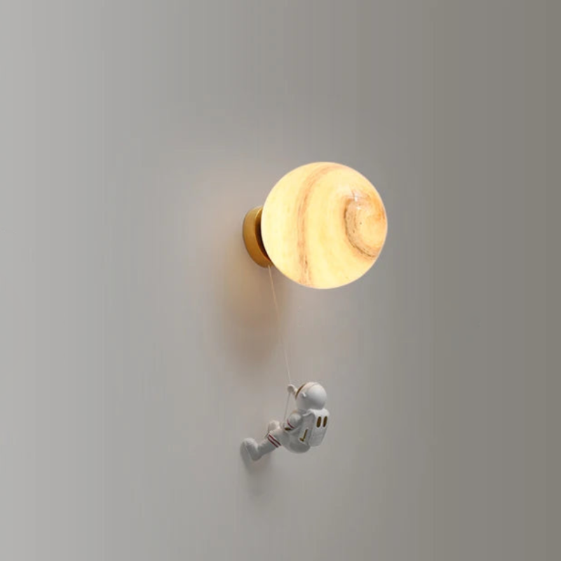 Man in the Moon Wall Lamp - Unique 3D Night Light for Nursery, Bedroom & Home Decor - Romantic Moonlight Ambiance Lighting for Kids Room & Adult Spaces