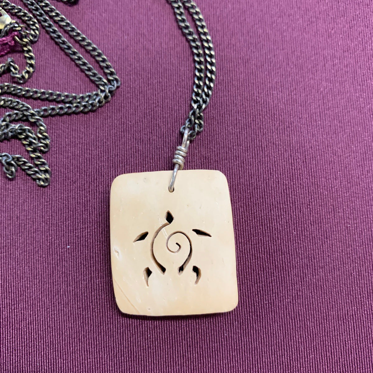 One Heart Necklace with Coconut Pendant - Elegant Jewelry for Women | Perfect Gift for Valentine's Day, Anniversary & Special Occasions