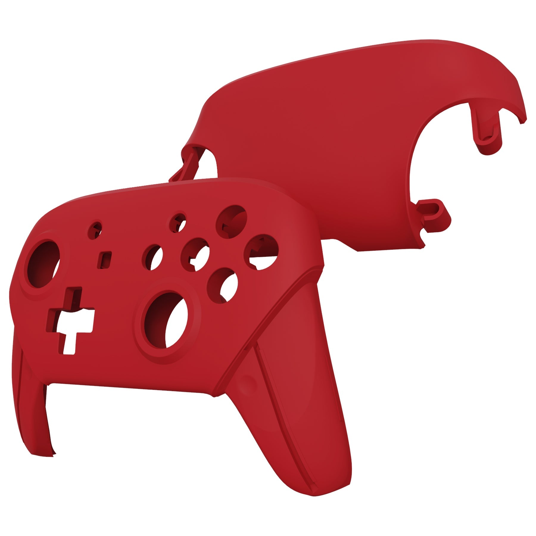 ExtremeRate Replacement Faceplate & Backplate for Nintendo Switch Pro Controller - Passion Red | Custom Gaming Shell Cover | Perfect for Controller Modding & Personalization