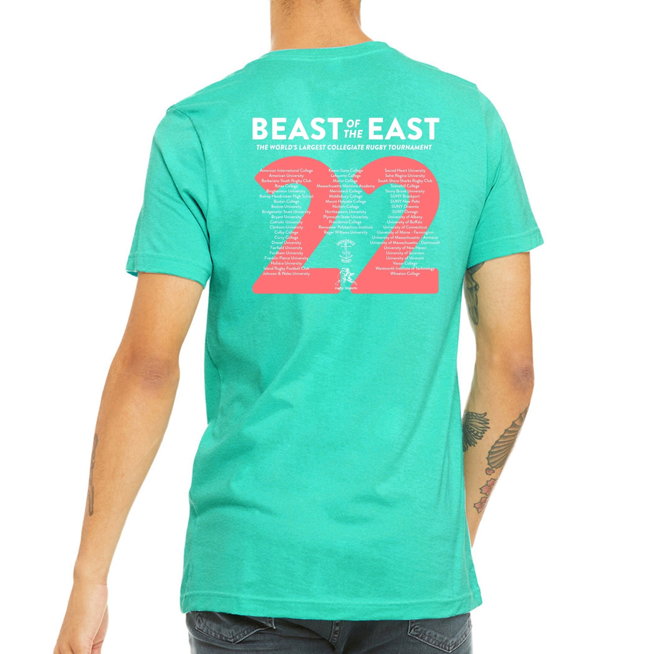 BOE 2022 Men's Hard Rugby T-Shirt - Durable & Comfortable for Rugby, Sports & Casual Wear