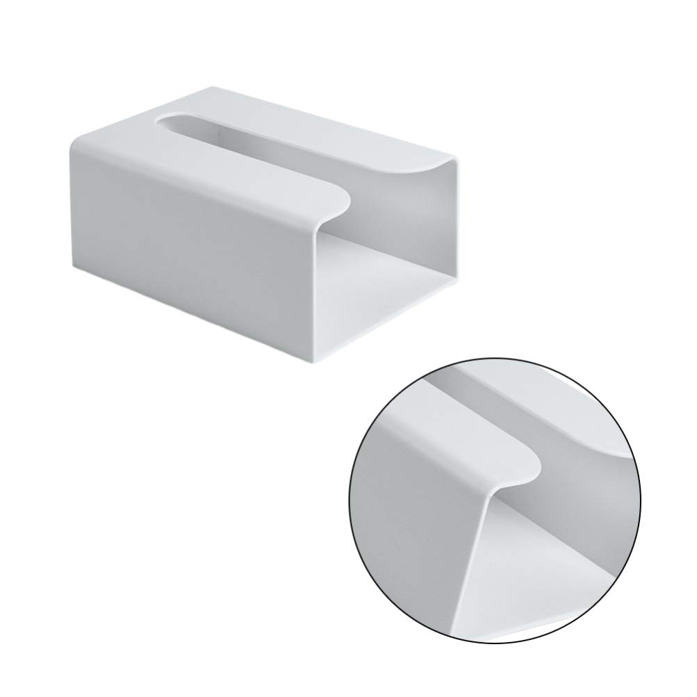 DOITOOL Wall Mounted Bathroom Tissue Cover Box - Grey Napkin Organizer & Paper Dispenser for Bathroom, Kitchen, Office, Bedroom, Hotel - Perfect for Space Saving and Stylish Organization