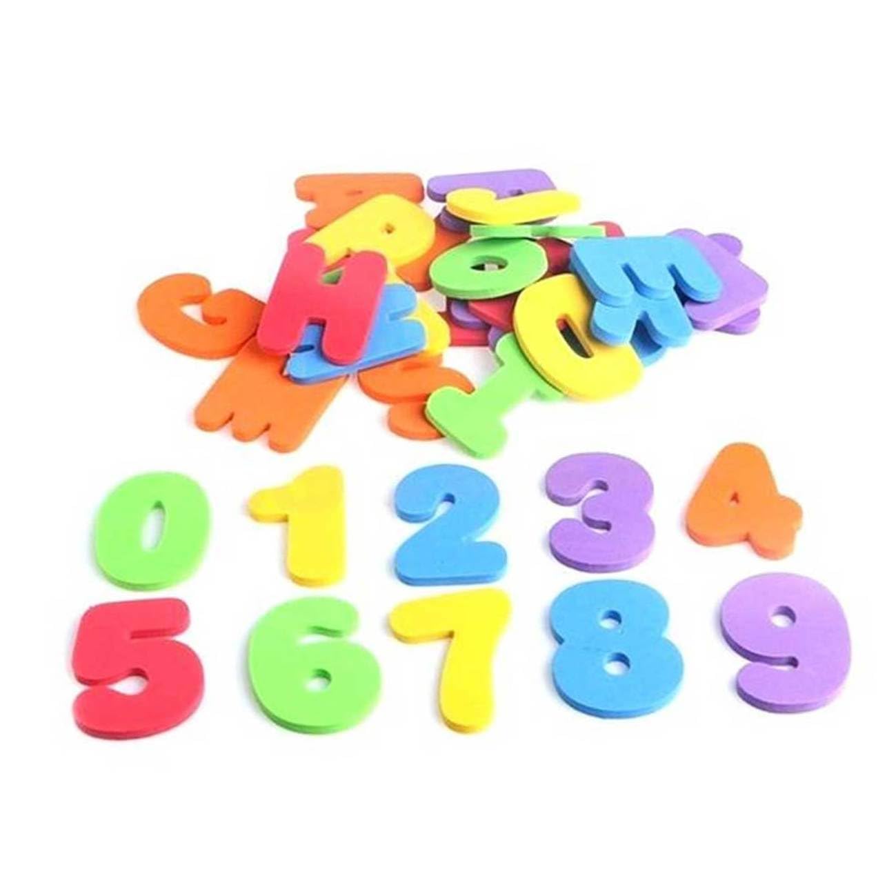 ORFOFE 2 Sets Alphabet & Number Foam Bath Toys for Toddlers - Fun Bathtime Learning Letters A-Z & Numbers 1-10, Non-Toxic Bathing Toys for Kids | Perfect for Early Education & Sensory Play in Tub
