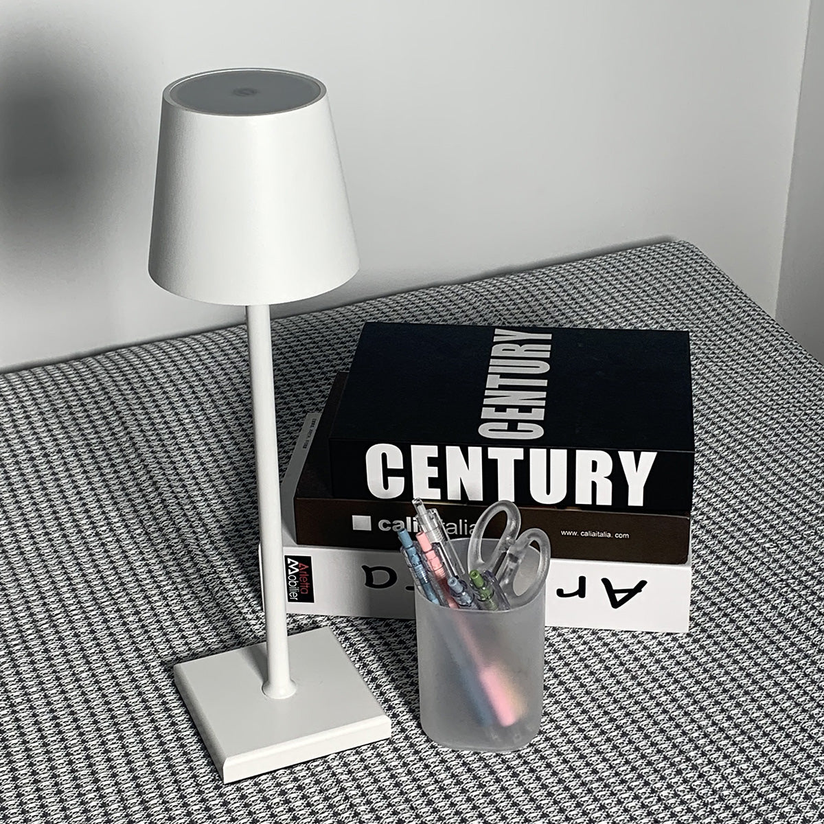 Elegant Wireless LED Table Lamp - Battery Operated Touch Control Night Light for Bedroom, Living Room, Office Desk Decor
