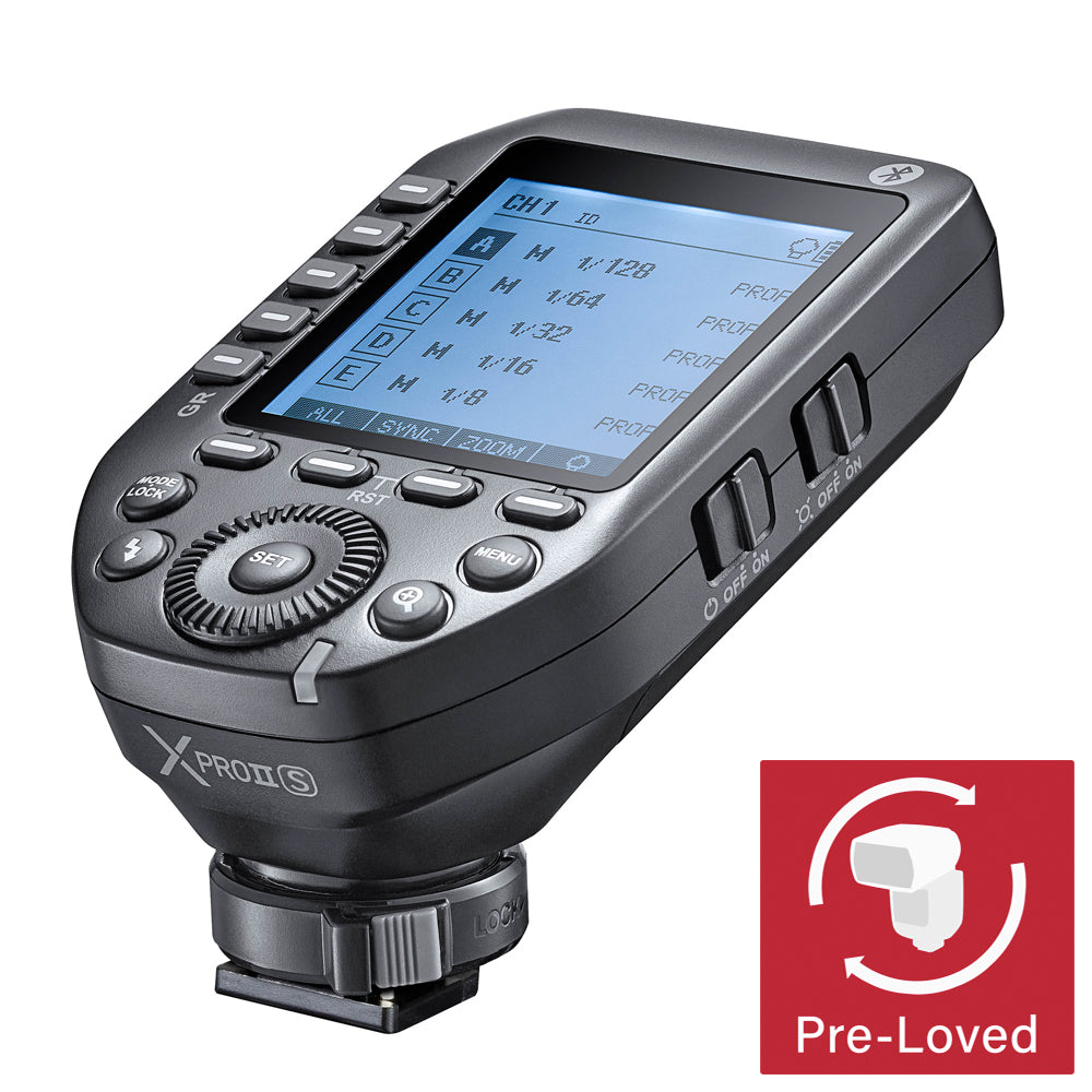 XPro II 2.4GHz Wireless Flash Trigger with App Control for Canon Nikon Sony DSLR Cameras - Perfect for Studio Photography & Outdoor Shooting