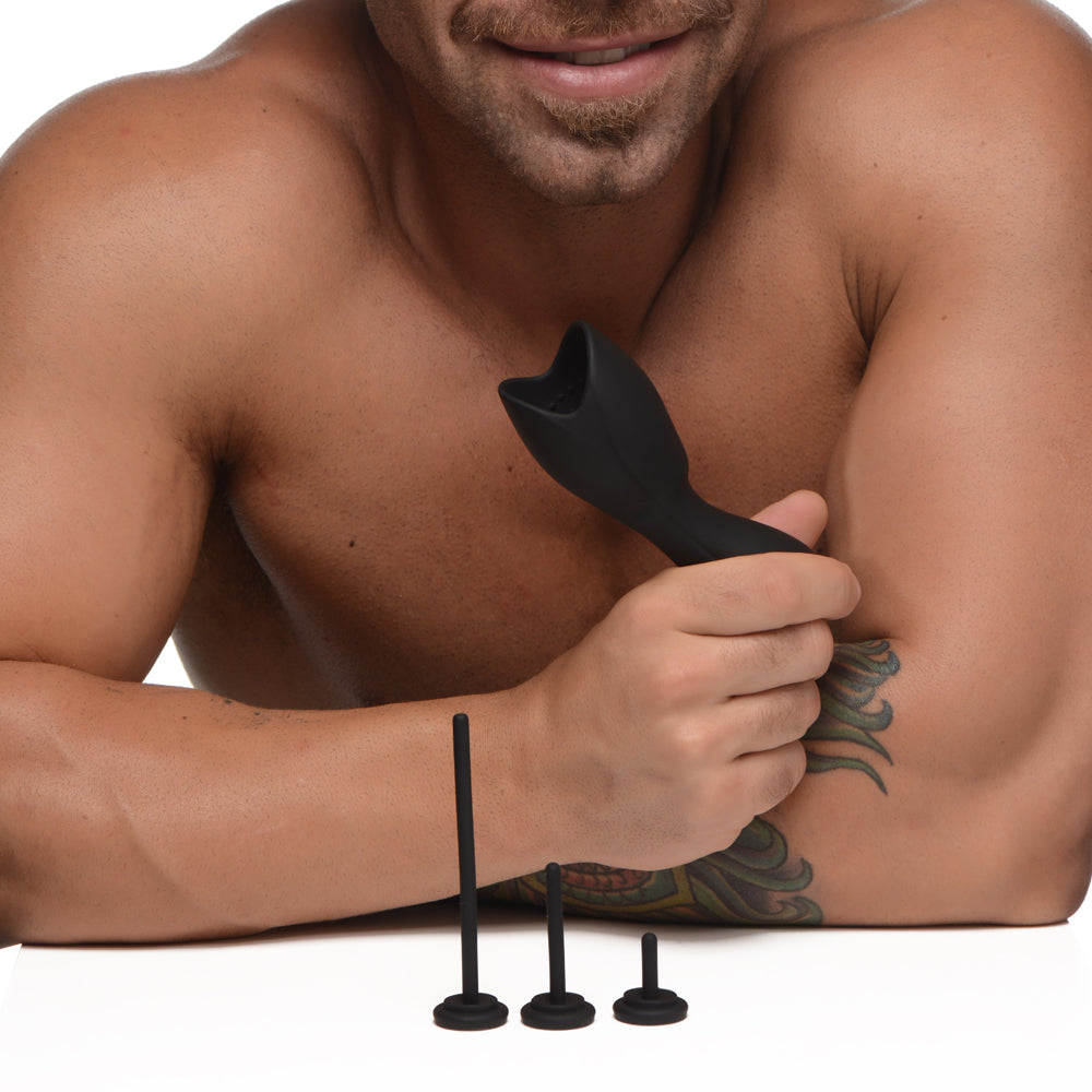 10X Vibrating Penis Head Teaser with Urethral Sounds - Powerful Male Adult Toy for Enhanced Pleasure & Prostate Stimulation - Perfect for Solo Play, Couples Fun & BDSM Exploration