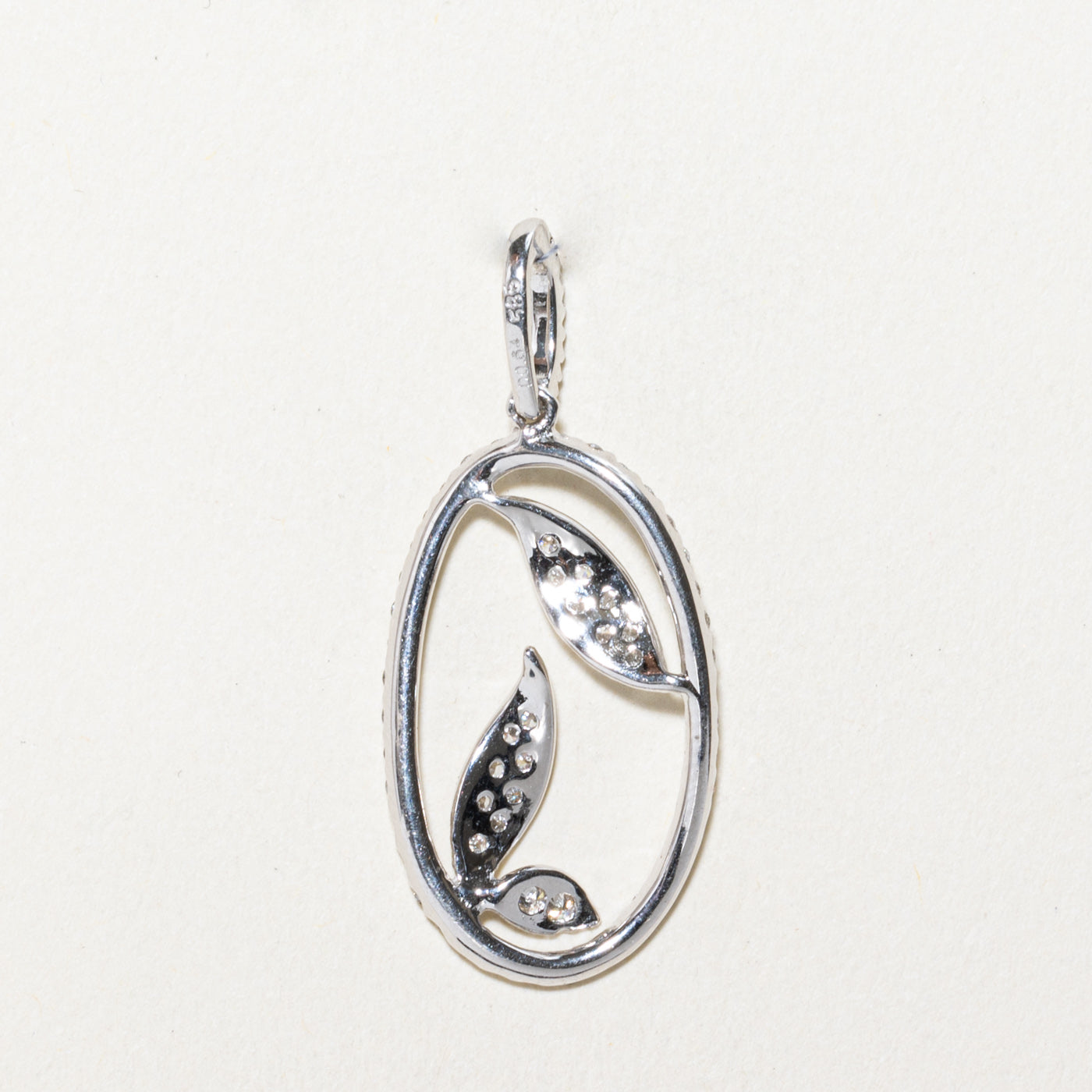 0.64ctw Diamond Leaf Design Pendant Necklace - Elegant Nature-Inspired Jewelry for Women | Perfect for Weddings, Anniversaries & Special Occasions