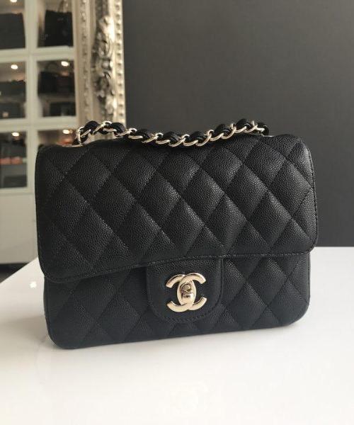 Chanel Mini Classic Rectangle Flap Bag in Black - Luxury Crossbody Purse for Women, Perfect for Evening Out & Special Occasions