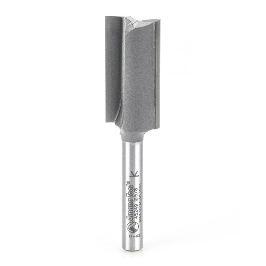 Amana 45249 5/8 X 1 1/4 Straight Plunge High Production Router Bit - Premium Woodworking Tool for Cabinet Making and Furniture Crafting