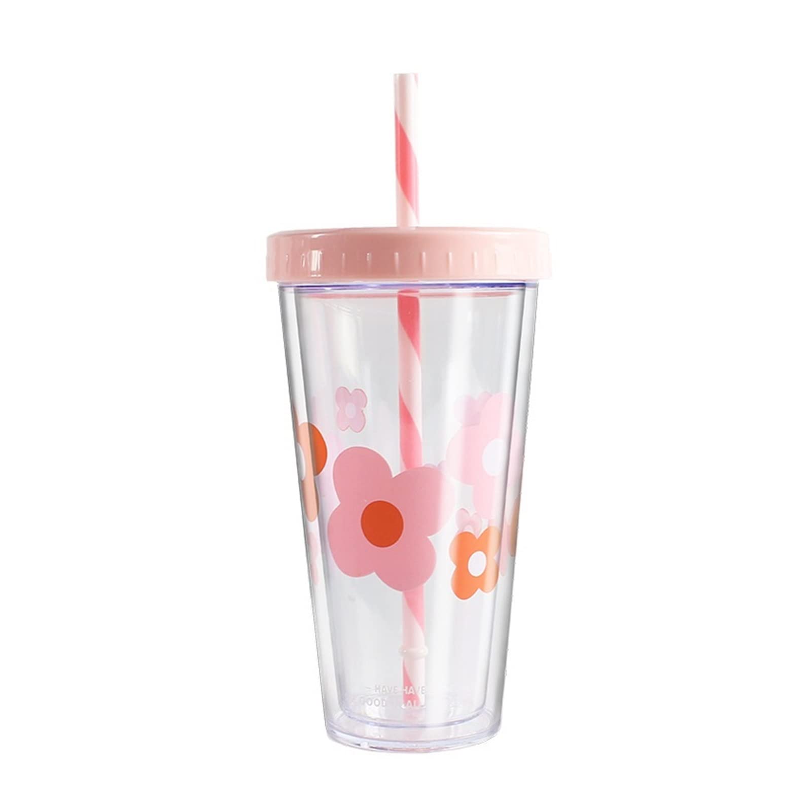 JXYANSHE Cute Cat Ear Tumbler with Straw - Double Layer Sequin Plastic Mug, Insulated Water Bottle for Women & Girls - Perfect Birthday Gift, Party Favors, Office Use (Pink)