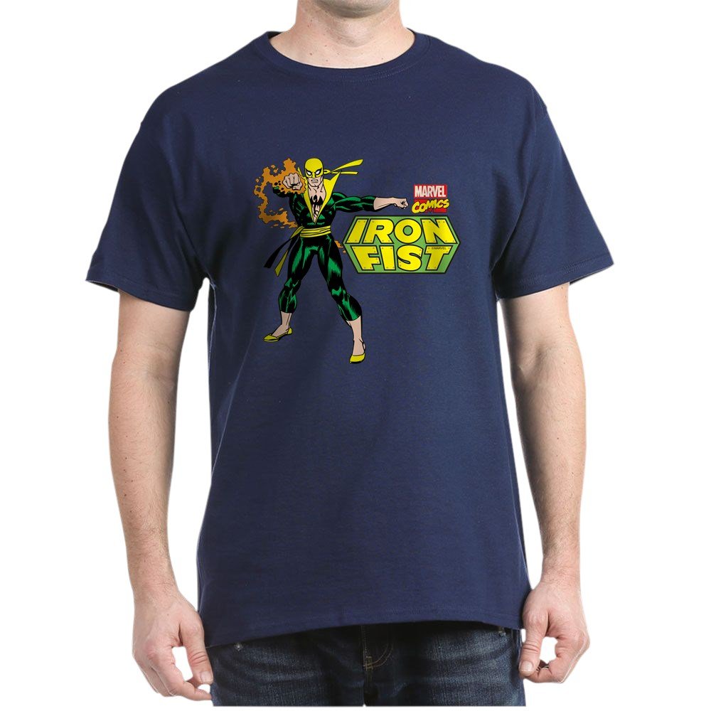 Marvel Iron Fist Dark Graphic T-Shirt - Superhero Comic Tee for Men & Women | Casual Wear, Cosplay, Gift for Fans