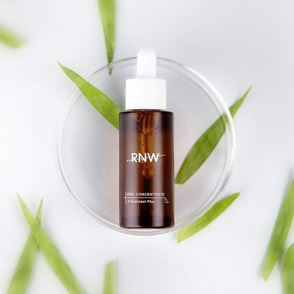 RNW Der. Concentrate 4-Terpineol Plus Serum 30ml - Soothing Tea Tree Oil Ampoule for Acne Prone & Sensitive Skin | Korean Skincare for Blemish Control & Redness Relief | Daily Face Care & Night Treatment