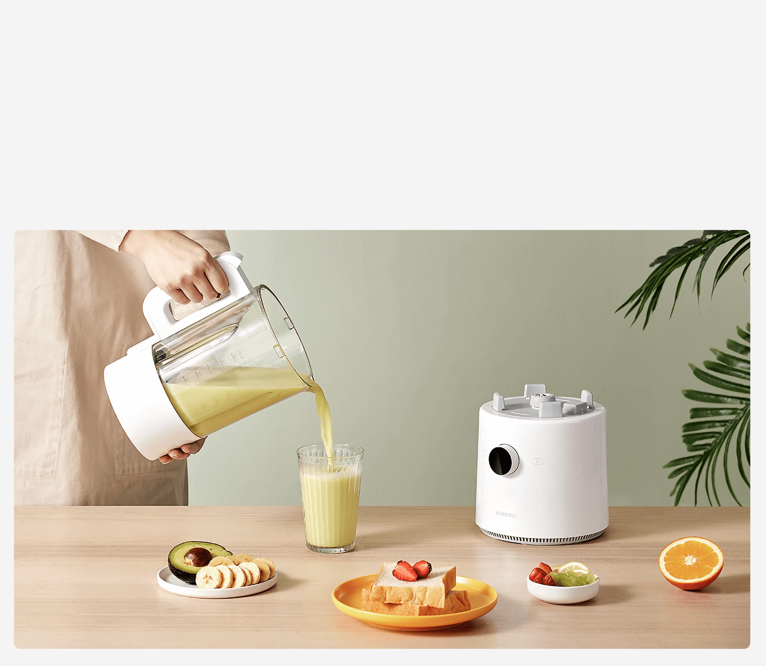 Xiaomi Smart Blender with 8 Multi-Angle Blades, OLED Display Handle, 9 Variable Speeds for Hot & Cold Drinks, 4-Hour Thermal Insulation - White (Italian Version) - Perfect for Smoothies, Juices & Meal Prep at Home