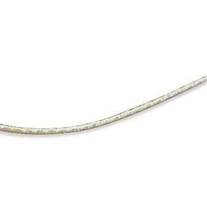 Ancient Roman Glass Hoop Pendant Necklace - Handmade Textured Sterling Silver Jewelry with 18