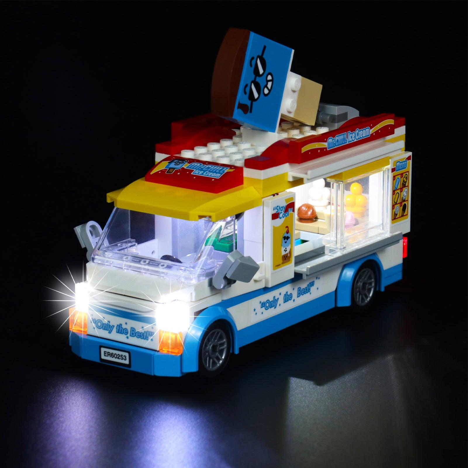 Best Light Kit for LEGO City Ice Cream Truck 60253 - DIY Lighting Set with Easy Installation - Perfect for Display, Gifts & LEGO Enthusiasts