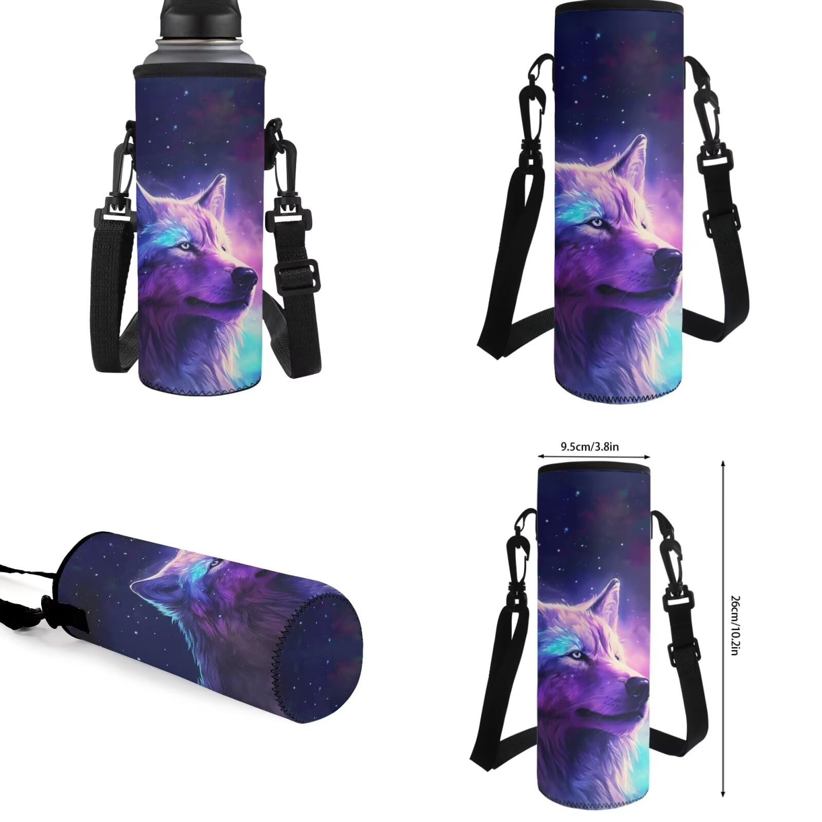 **Galaxy Themed Backpack Set for Kids - 6-8 Years Boys & Girls School Backpack with Lunch Box, Pencil Case & Water Bottle (4-Piece Set) - Perfect for Elementary & Middle School Students, Daily Use & Outdoor Adventures**