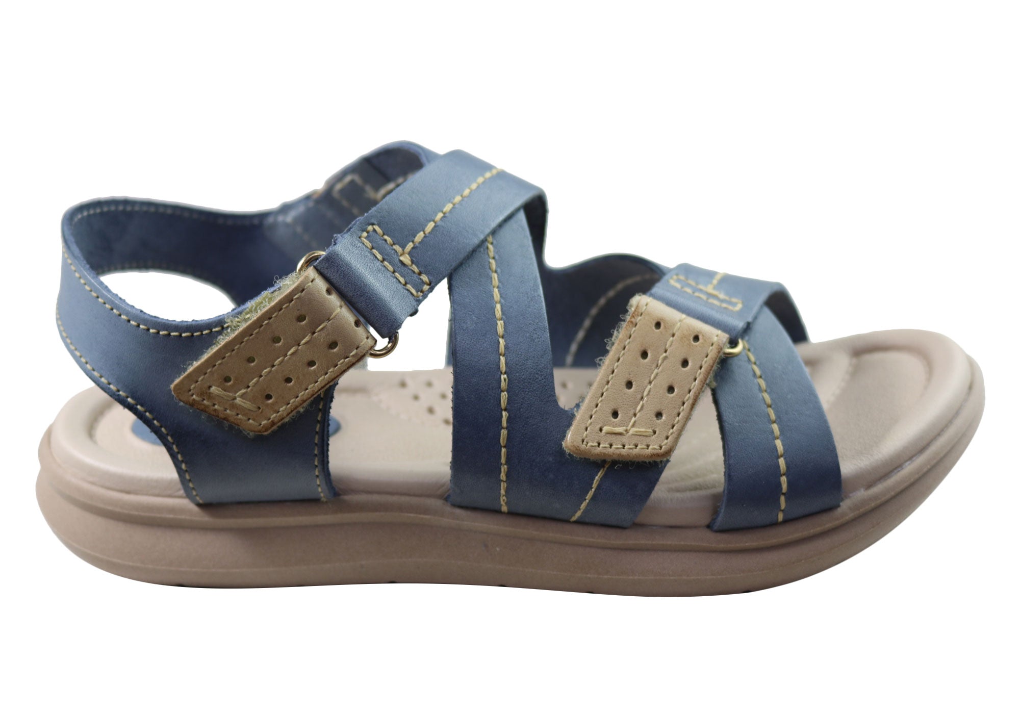Pegada Sien Women's Comfortable Leather Sandals - Handmade in Brazil - Perfect for Summer, Beach & Casual Outings