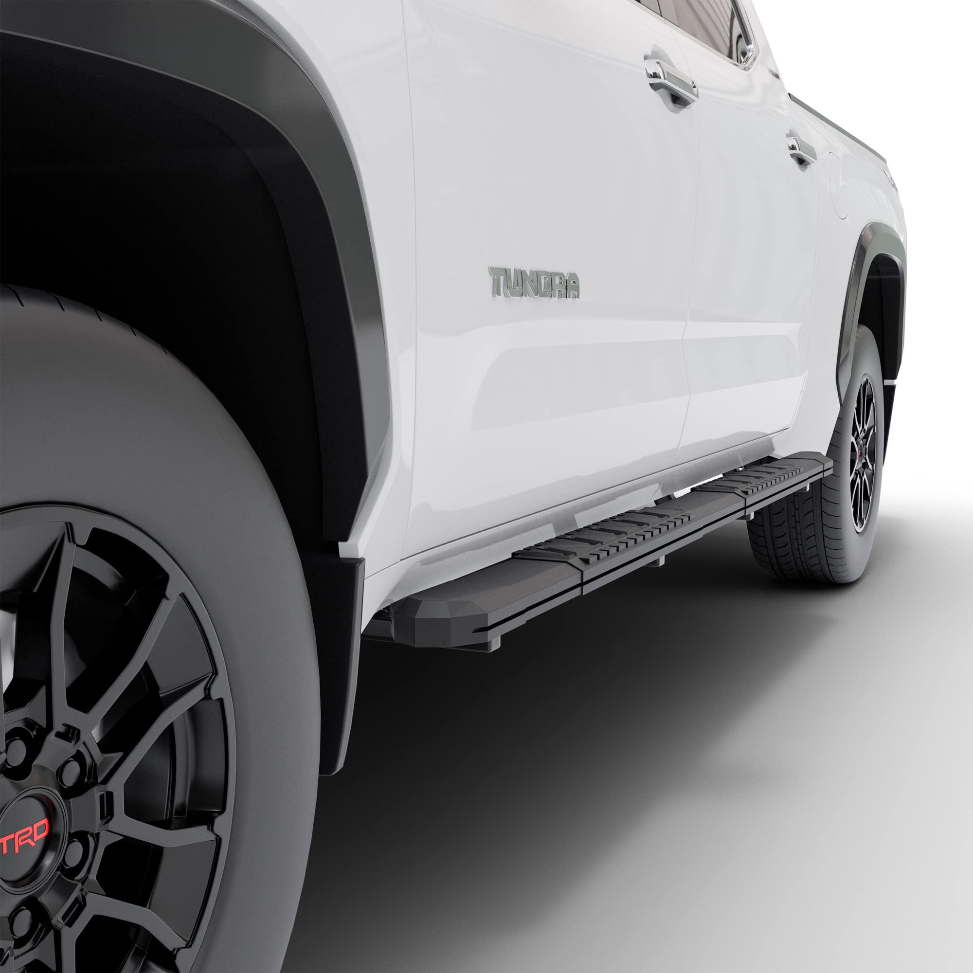 Vanguard Black Powdercoat Rival Running Boards for 2022-2024 Toyota Tundra Double Cab | Heavy Duty Side Steps | Enhanced Vehicle Access & Off-Road Protection