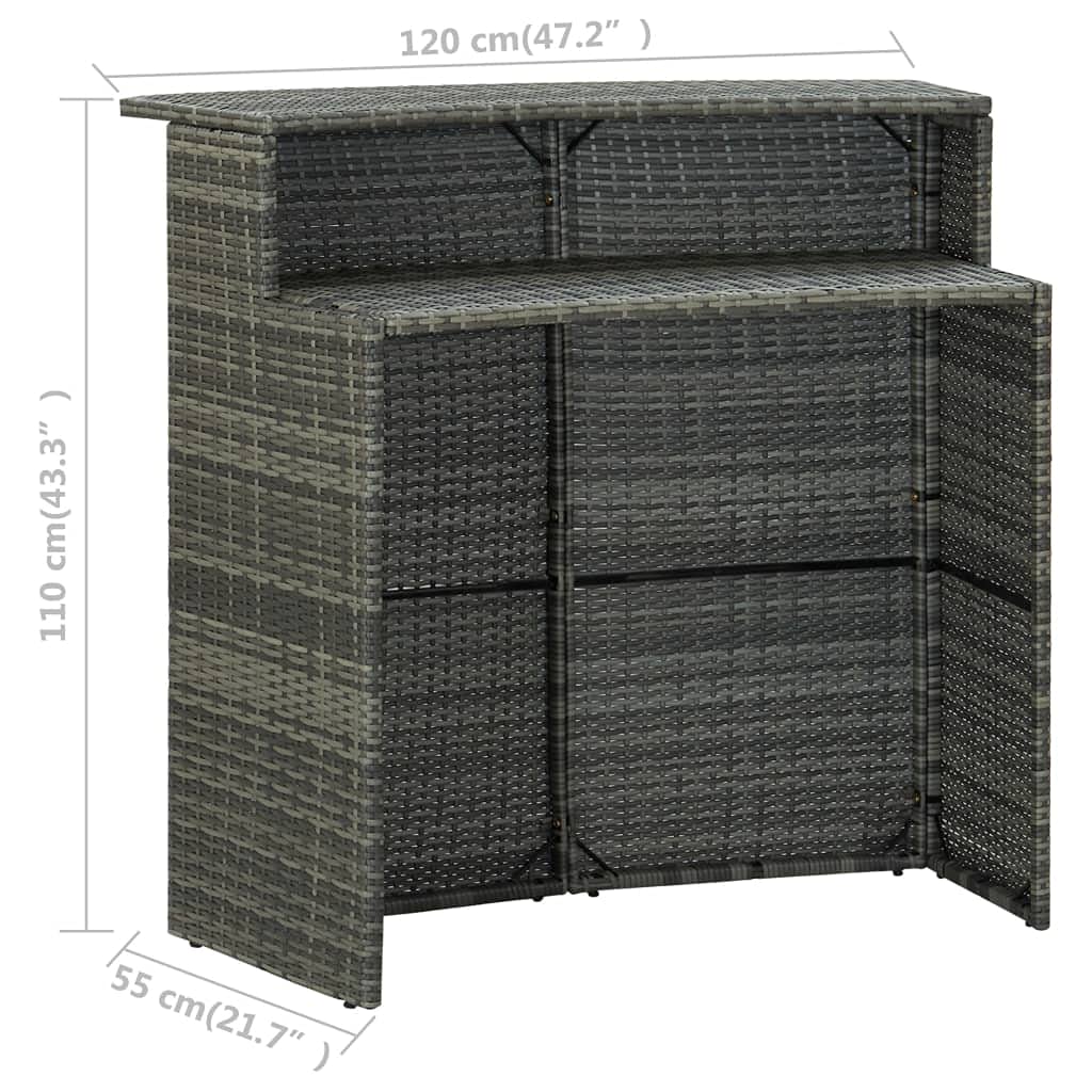 Outdoor Garden Patio Side Table - 47.2