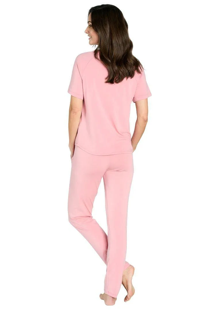 Brenda Women's Soft Full Length Lounge Pants - Comfortable Stretchy Sleepwear for Relaxing at Home, Yoga & Travel