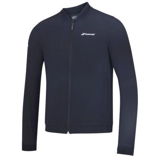 Babolat Men's Play Jacket - Lightweight Tennis Windbreaker with Moisture-Wicking Technology (Black) - Perfect for Outdoor Sports & Casual Wear