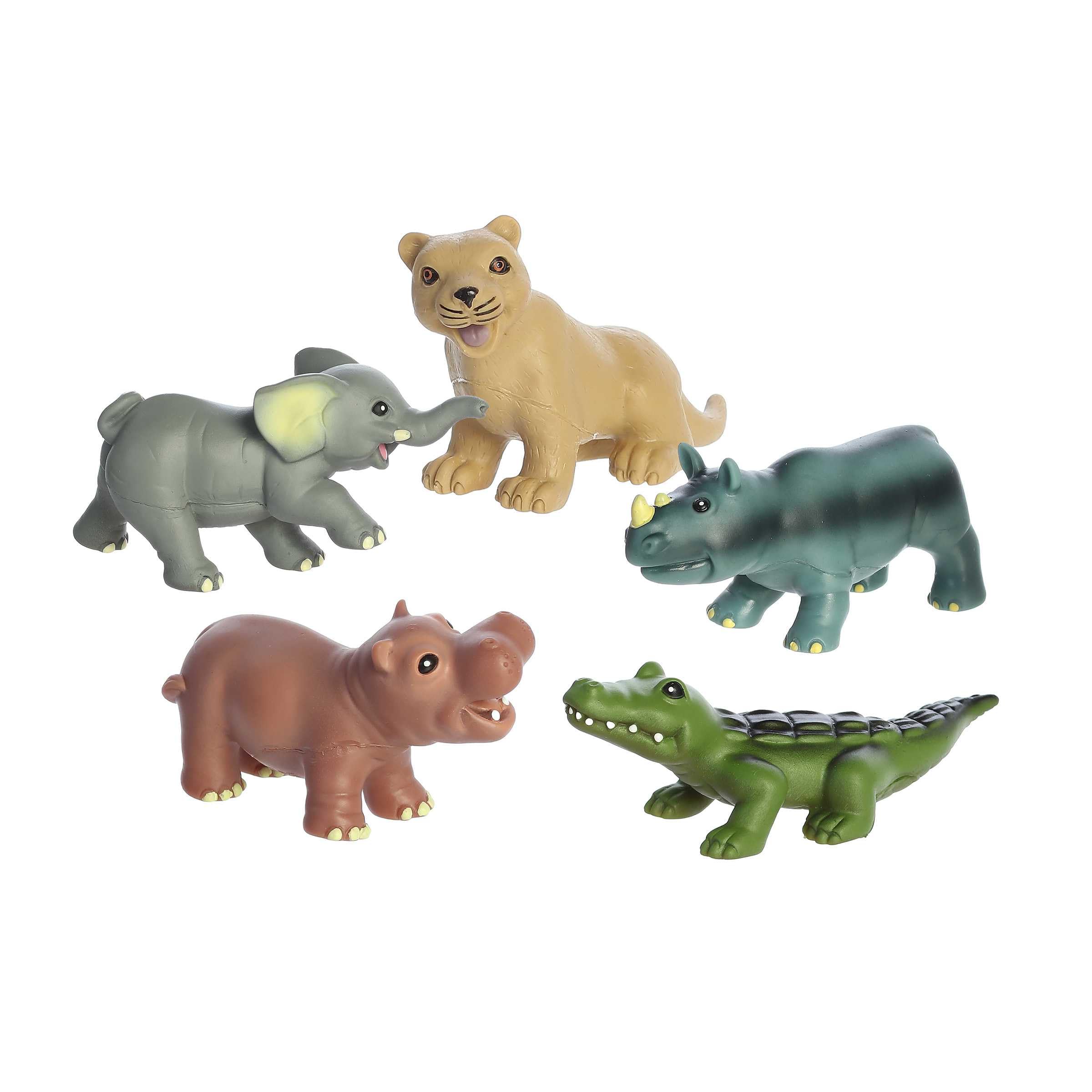 Aurora® Toys Timeless Habitat™ My First Safari Animal Playset - 5.5 Inch Multicolor Educational Toy for Kids | Perfect for Imaginative Play, Unplugged Activities & Safari-Themed Learning Adventures