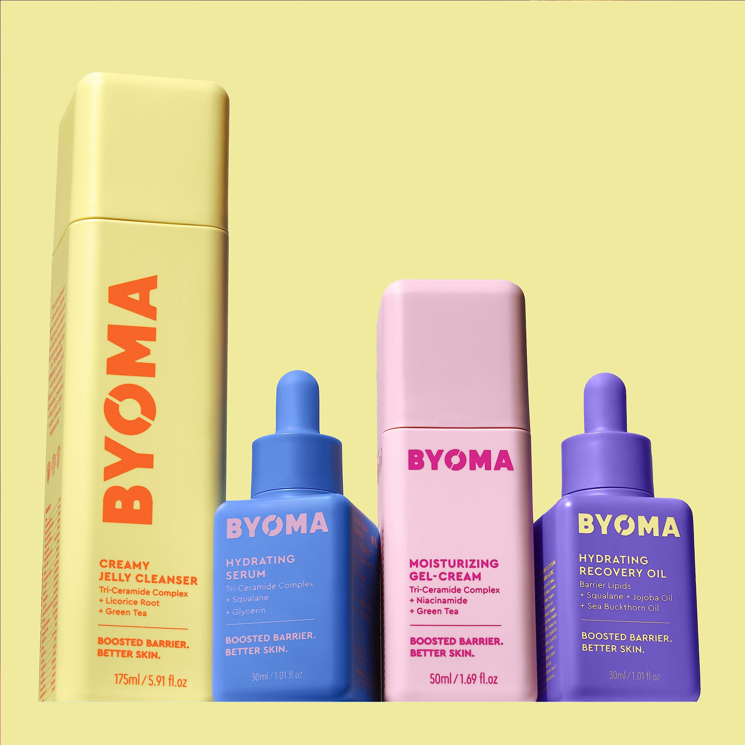 BYOMA Hydrating Recovery Oil - Luxury Face Oil with Squalane, Jojoba Oil & Seabuckthorn Oil for Instant Radiant Glow - Barrier Repair Facial Oil for Dry & Sensitive Skin - 1.01 fl oz - Perfect for Nighttime Skincare & Post-Workout Recovery