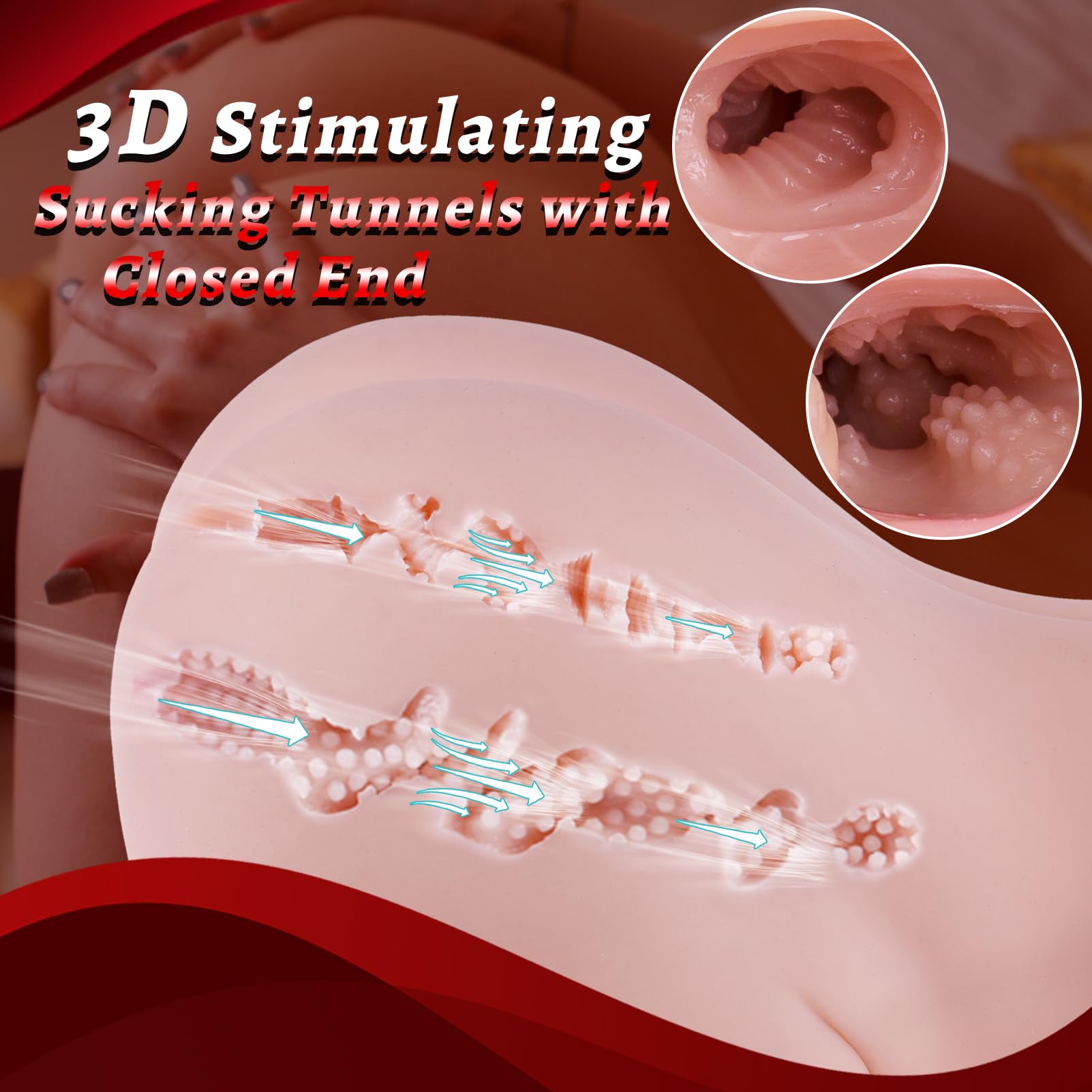 Realistic Silicone Big Booty Sex Doll with Anal & Pussy - 37lb Male Masturbator Toy for Men | Adult Fantasy Toy for Solo Play & Couples Fun