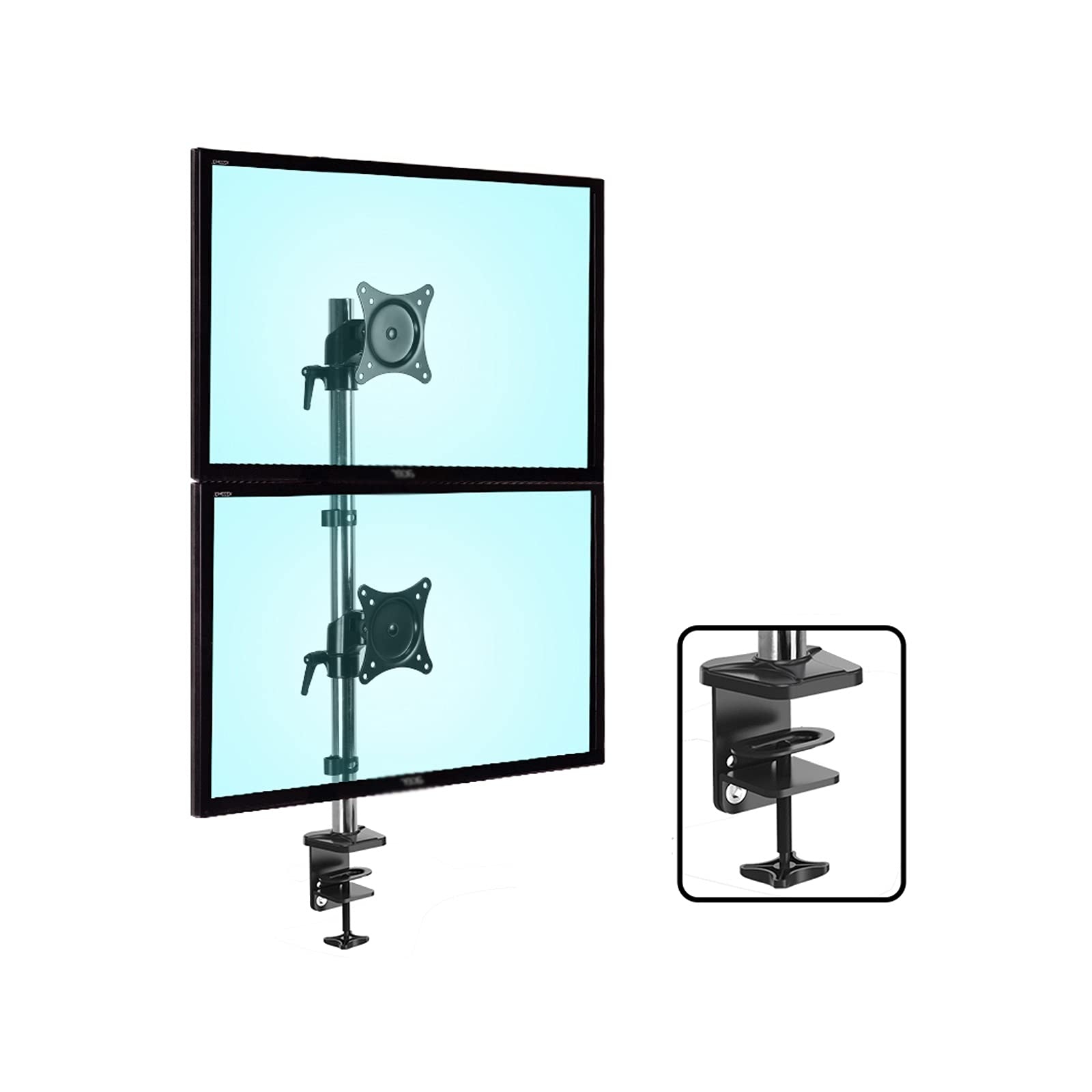 Dual Monitor Stand Vertical Mount for 17