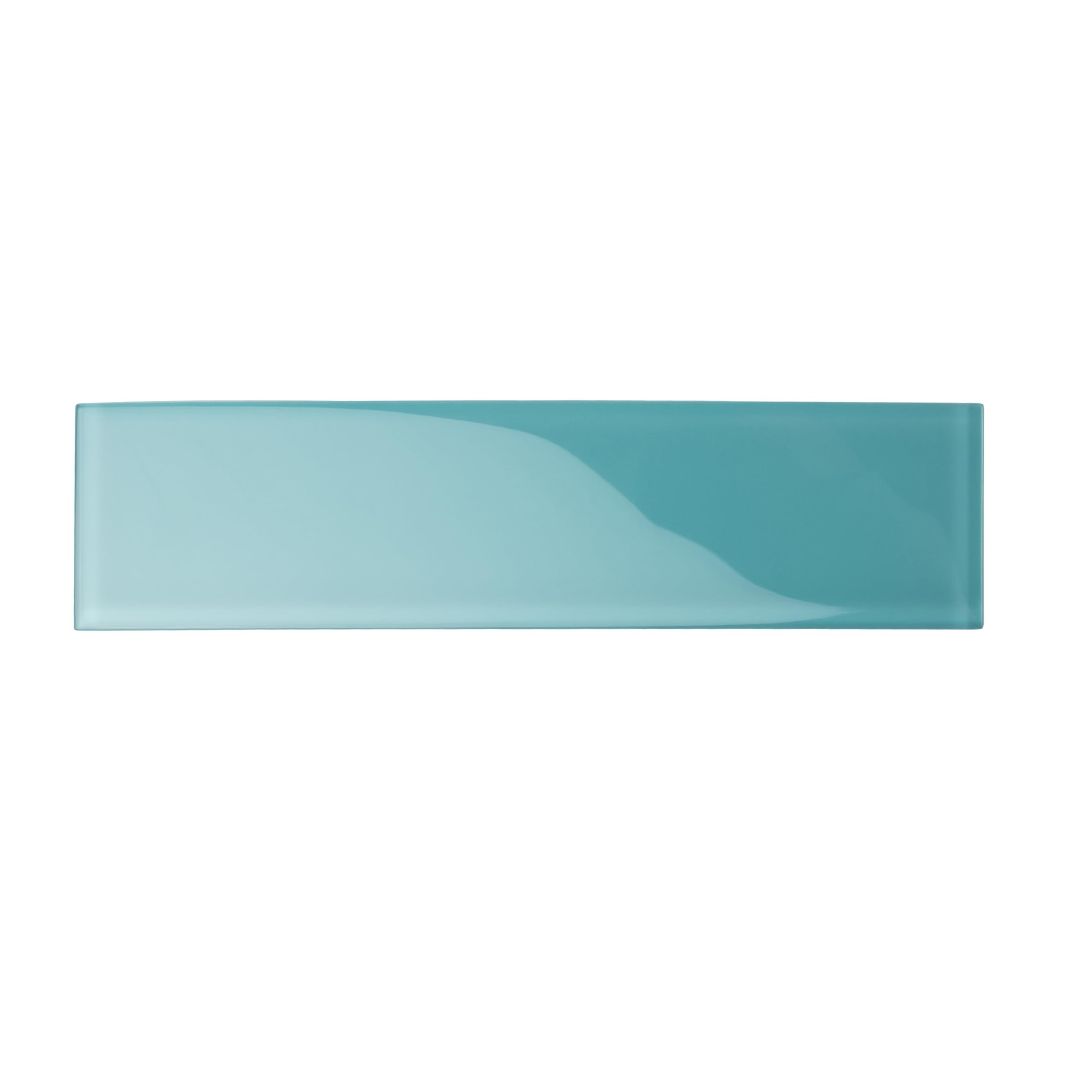 40-Pack 3x6 Inch Sky Blue Polished Glass Subway Tile - 5 sq. ft. Per Case (APLA9904136EC106) - Premium Bathroom Wall Tile, Shower Tile & Kitchen Backsplash - Perfect for Home Renovation, Spa-Like Bathrooms & Modern Kitchen Designs