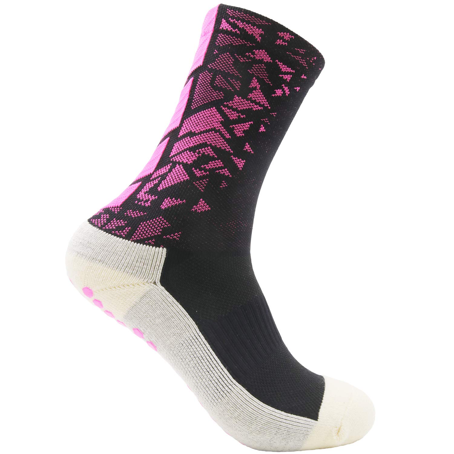 Anti-Slip Ankle Socks for Men & Women - 2/4/8 Pairs Non-Slip Sports Socks with Football Grip - Perfect for Running, Soccer, Yoga & Workout