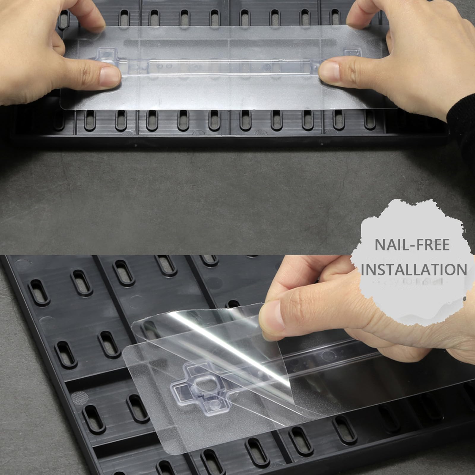 MULSAME Pegboard Combination Kit - 4 Wall Mounted Pegboards & 14 Accessories for Home, Garage, and Office Organization - Black 22