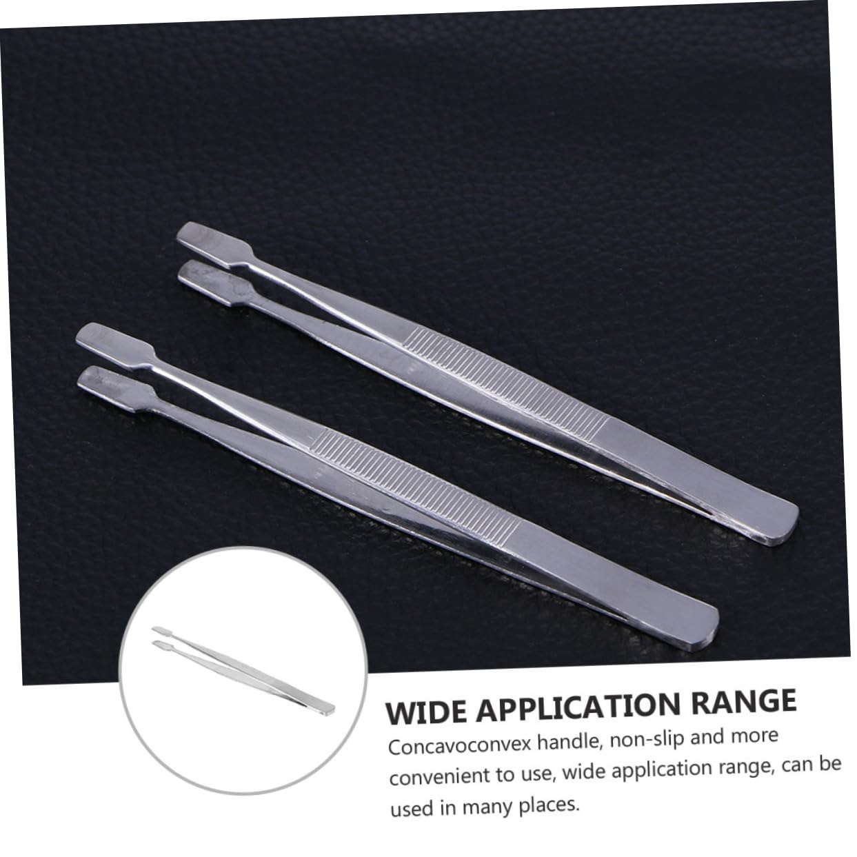 Professional Stainless Steel Eyelash Extension Tweezers Kit - Angled Lighted Gripper Tongs, DIY Lash Tech Tools with Custom Stickers for Salon & Home Use