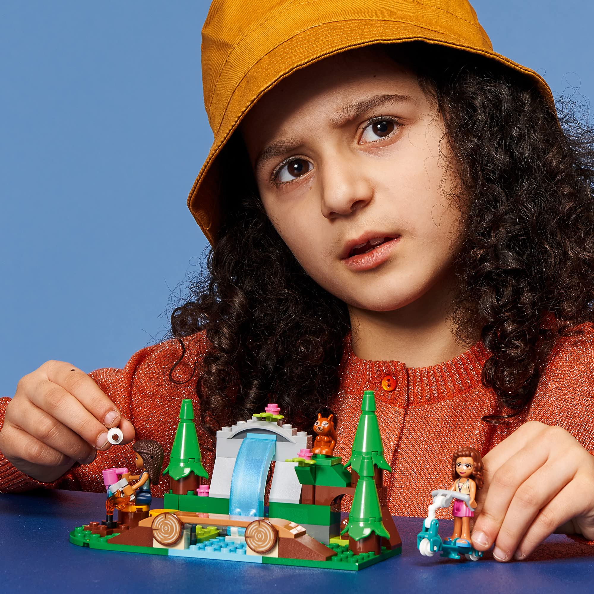 LEGO Friends Forest Waterfall Camping Adventure Building Set with Andrea & Olivia Mini Dolls - Creative STEM Toy for Kids Ages 5+ | Perfect Birthday Gift for Boys & Girls | Outdoor Camping Pretend Play & Educational Activity (Model 41677)