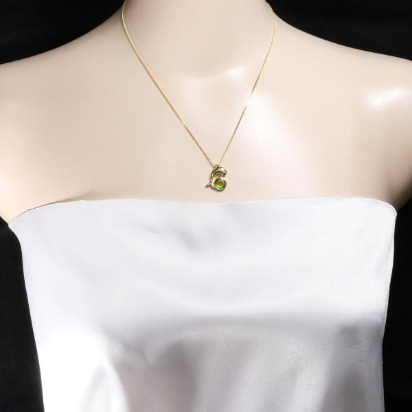 18K Yellow Gold Ammolite Necklace - Elegant Gemstone Jewelry for Women | Perfect Gift for Birthday, Anniversary & Special Occasions