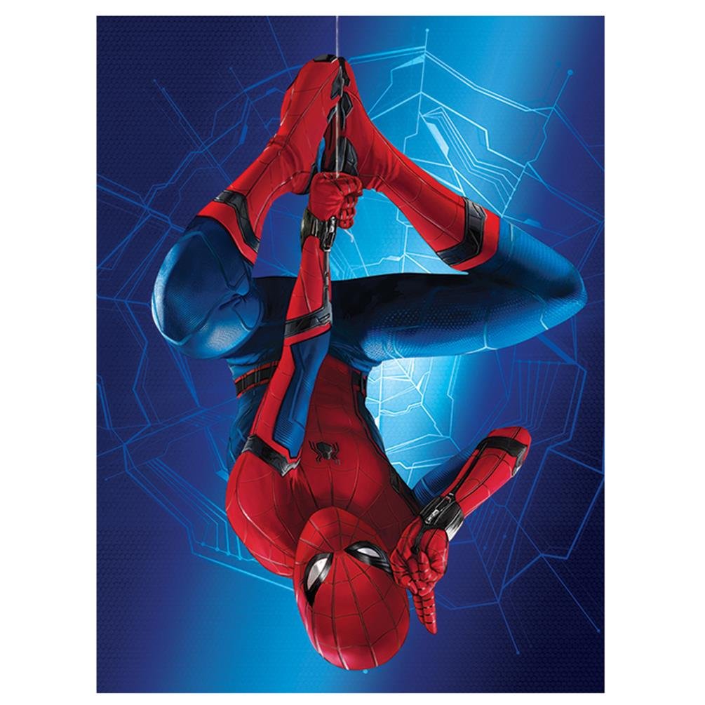 Spider-Man Homecoming Canvas Print 60x80cm - Cotton Blend Wall Art, Multi-Color Superhero Decor for Living Room, Bedroom & Office