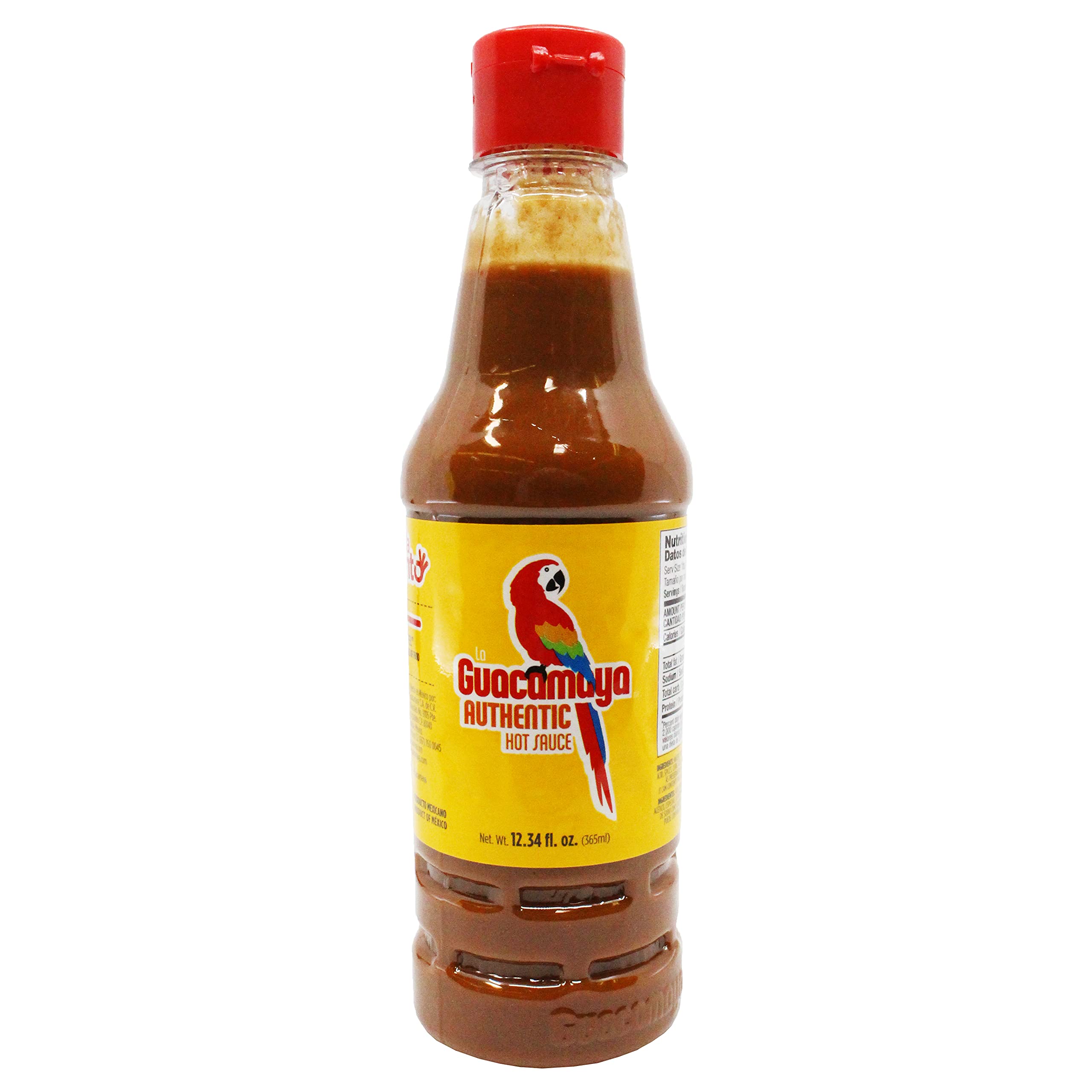 La Guacamaya Authentic Hot Sauce - 12.34 oz Bottle | Premium Mexican Chili Pepper Sauce | Perfect for Tacos, Nachos & Grilled Meats | Spicy Gourmet Condiment
